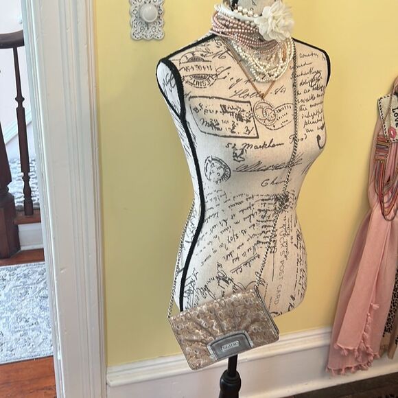 *Coach* Convertible WOC Crossbody Metallic Signature Wallet EUC - Picture 4 of 14